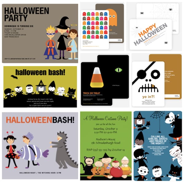 Adorable Halloween Party Invitations