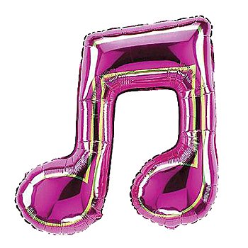 Double Musical Note Mylar Balloon