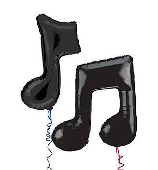 Music Note Mylar Balloons