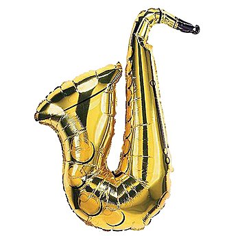 Saxophone Mylar Balloon