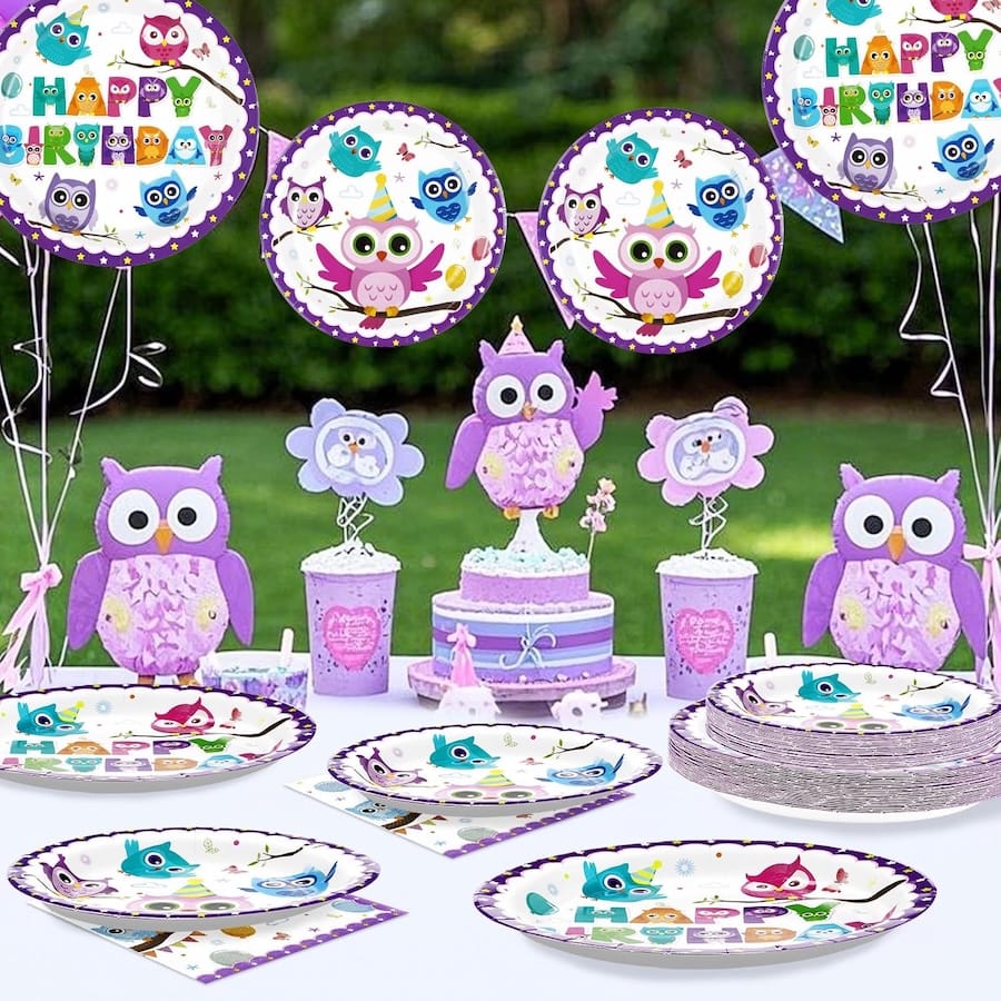 Owl Birthday Party Supplies