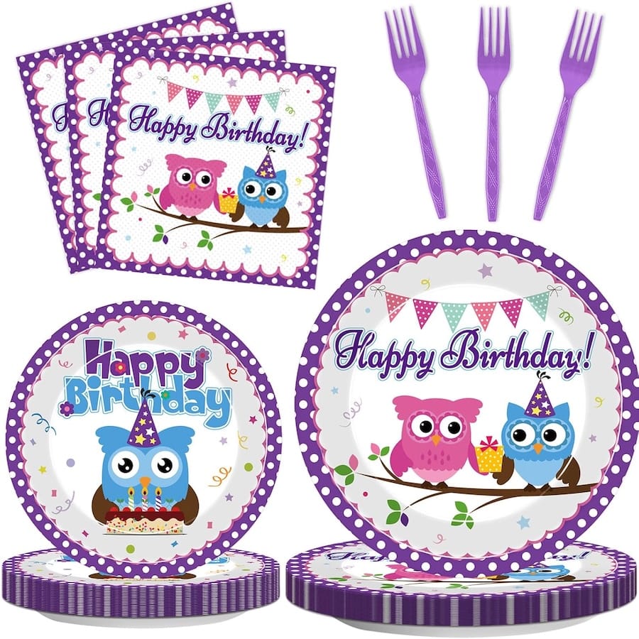 Owl Birthday Party Supplies