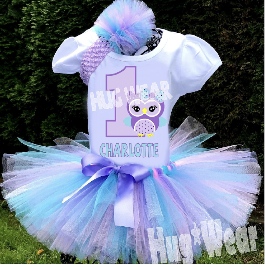 Owl Birthday Tutu Outfit