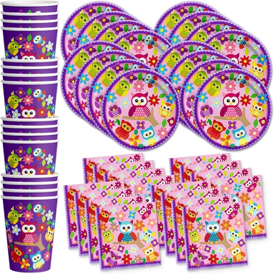 Patchwork Owl Birthday Party Supplies