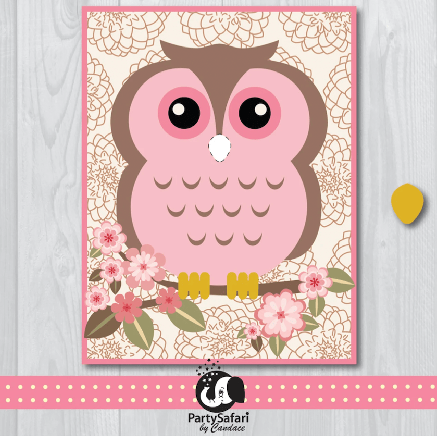 Printable Pin the Nose on the Owl Game,