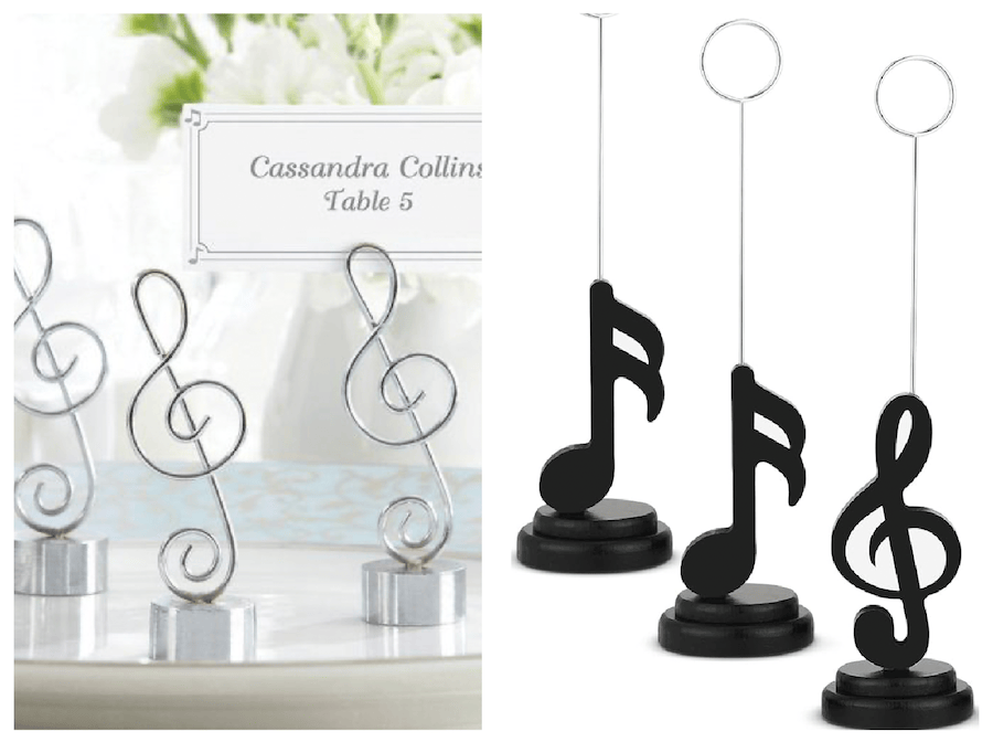 Music Note Place Card Photo Holder