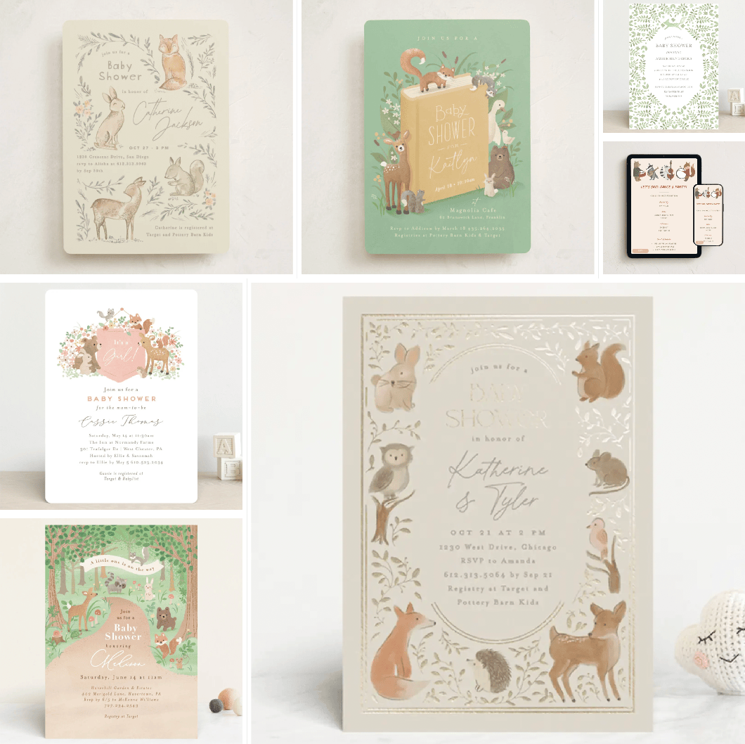 Fox Woodland Party Invitations & Cards