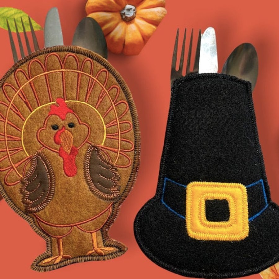 Thanksgiving Utensil Holders