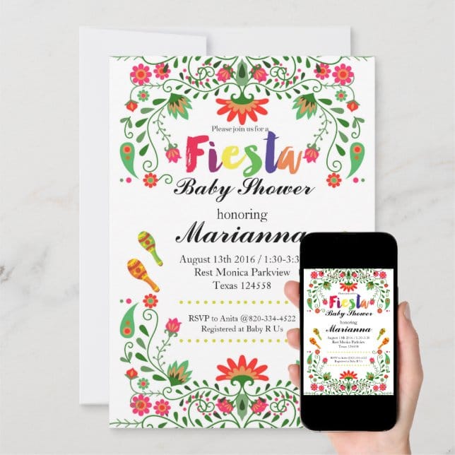 Mexican Fiesta Cinco De Mayo Party Invitation