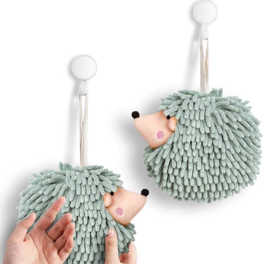 Sophie and Panda Fuzzy Ball Hand Towels