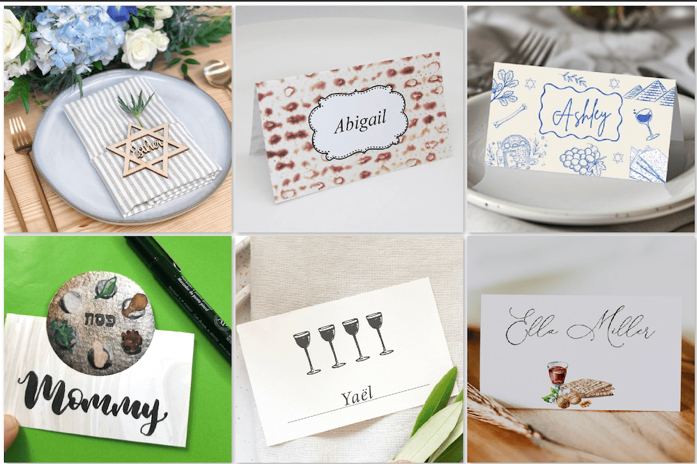 Passover Place Cards