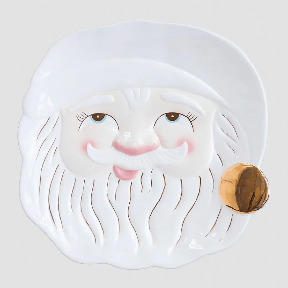 Papa Noel Ceramic Cookie Platter